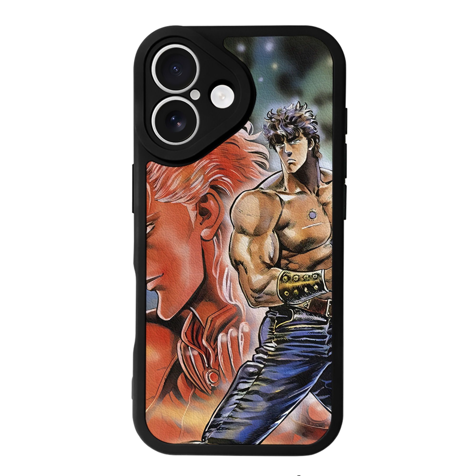 （画像用） 北斗の拳 Fist of the North Star 【iPhone 16シリーズ対応】シリコンスマホケース（レザー調） 材質：シリコン